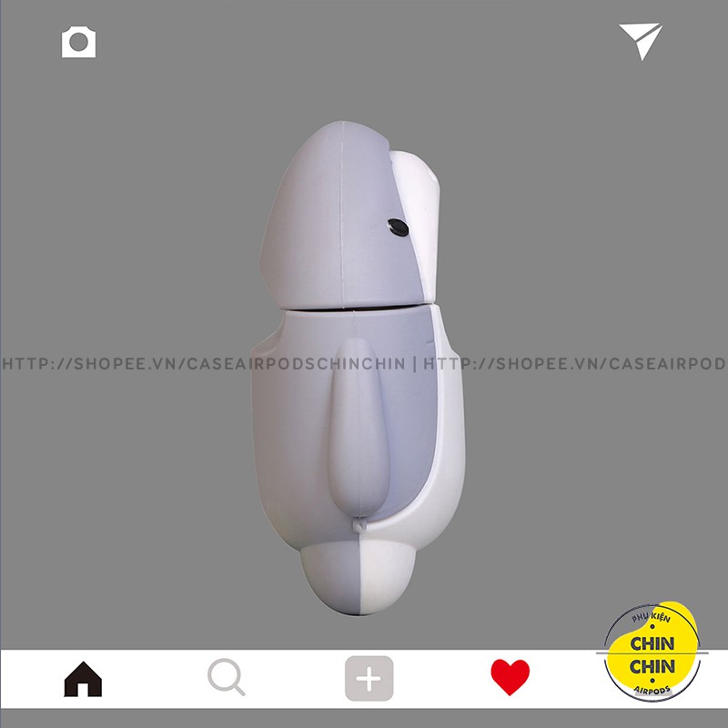 Case Vỏ Bao Airpods Đựng Tai Nghe Airpod 1 2 Pro Cá Mập Siêu Dễ Thương Bằng Silicon Dẻo - Chin Chin Shop