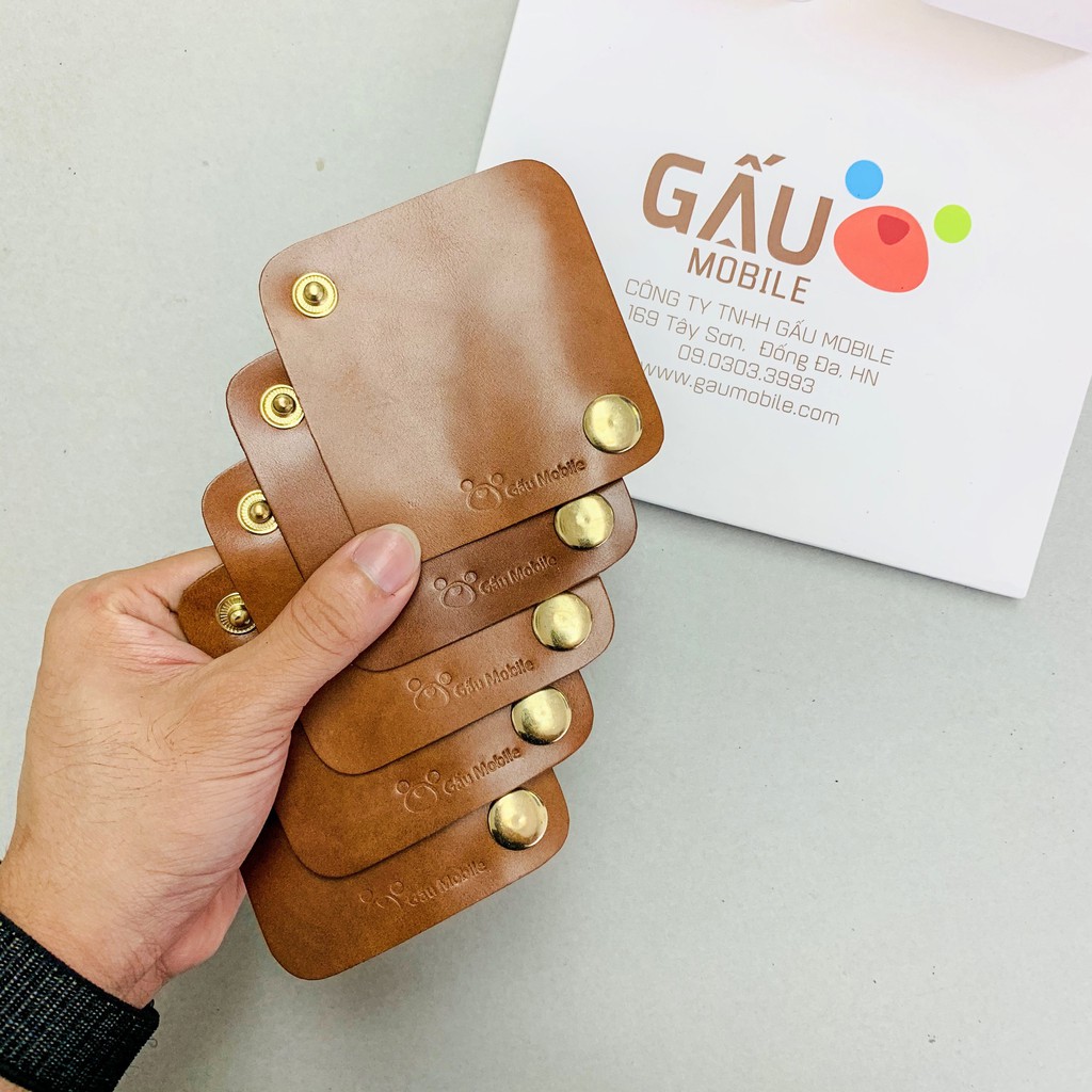 Bao da cuốn bảo vệ dây sạc