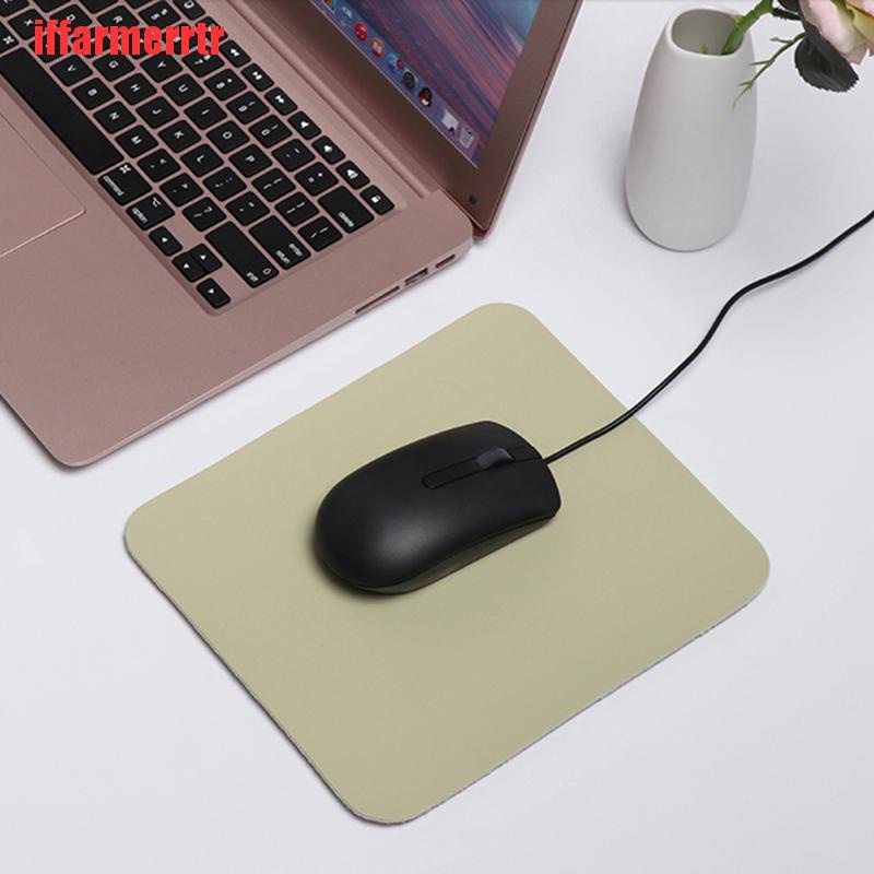 {iffarmerrtr}New Arrival Universal Anti-slip Mouse Pad Double Side Leather Gaming Mice Mat KGD