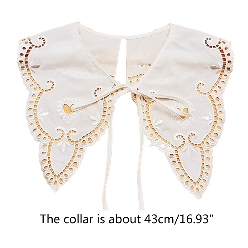 Cổ Áo Giả Thêu Họa Tiết Phong Cách Hanfu Cổ Điển