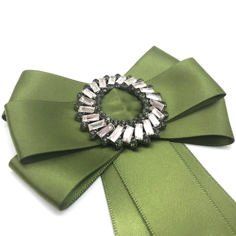 Cà Vạt Ruy Băng Đính Đá Pha Lê Phong Cách Cổ Điển Dành Cho Áo Sơ Mi