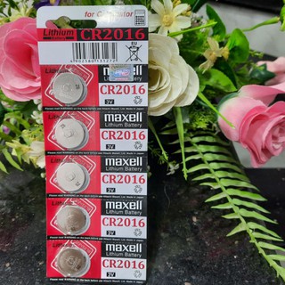 Pin cr2016 maxell lithium 3v chính hãng vỉ 5 viên made in japan
