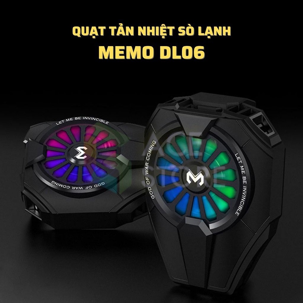 Tản nhiệt điện thoại Memo DL06 và nút bắn Pubg Memo AK05 auto táp siêu nhanh combo hoàn hảo chiến mọi loại game