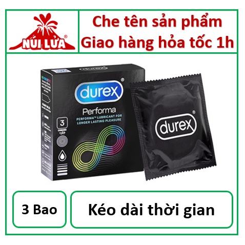 Bao cao su kéo dài thời gian durex performa -hộp 3 cái - ảnh sản phẩm 2