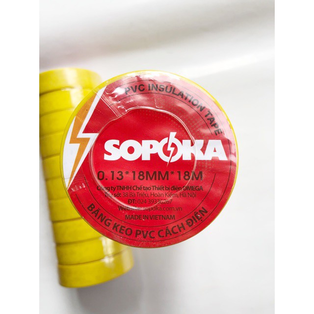 Băng keo cách điện SOPOKA chống thấm nước