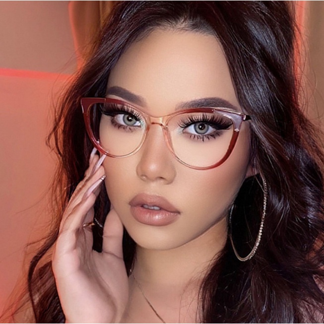 Kính Mát TR90 Gọng Kim Loại Chống Ánh Sáng Xanh Thời Trang Cho Nữ