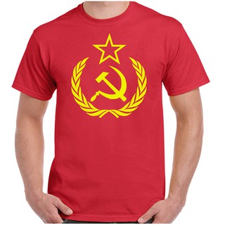 Áo thun nam in biểu tượng liên xô búa liềm của Nga độc đáo