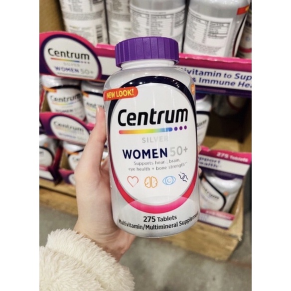 💜☔️ Viên uống Vitamin Tổng Hợp  Centrum Silver Multivitamin Women 50+ 275 viên — dành cho phụ nữ qua tuổi 50☔️💜