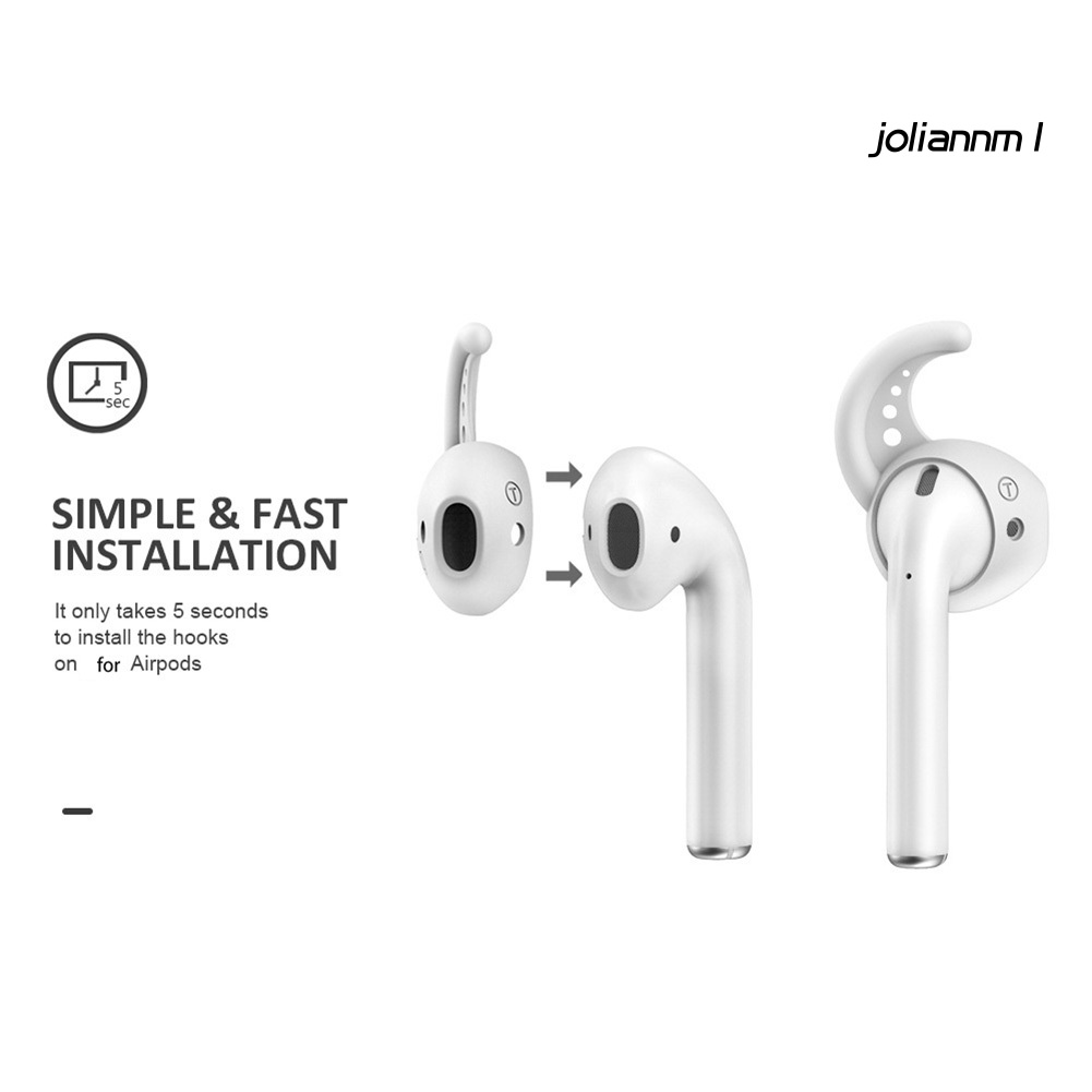 1 Cặp Nút Tai Nghe Bằng Silicone Chống Mất Cho AirPods 1 2