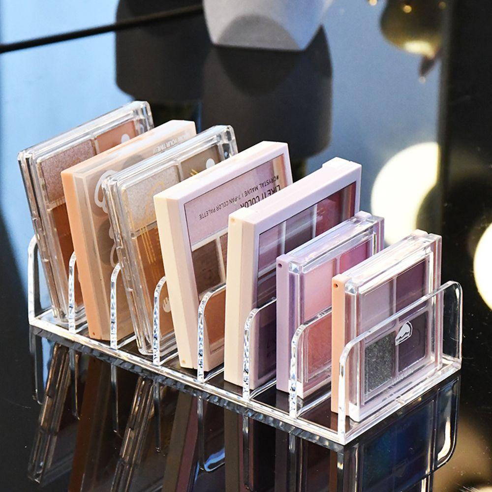 LEISURE Makeup Palette Organizer Plastic Acrylic BPA-Free Face Powder Vanity Countertop Cosmetics Storage Eyeshadow Blush Holder