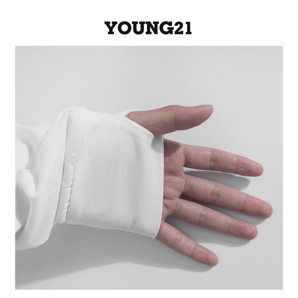 Áo thun nam cổ tròn YOUNG21 Basic Longtee 2024 vạt bầu, vải cotton, co giãn, form rộng T01