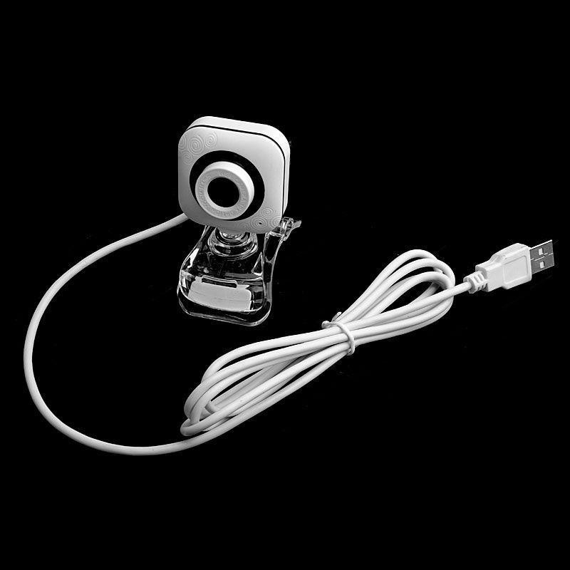 Webcam Hd 480p - Q360 Màu Trắng Có Thể Xoay 360 Độ Cho Máy Tính