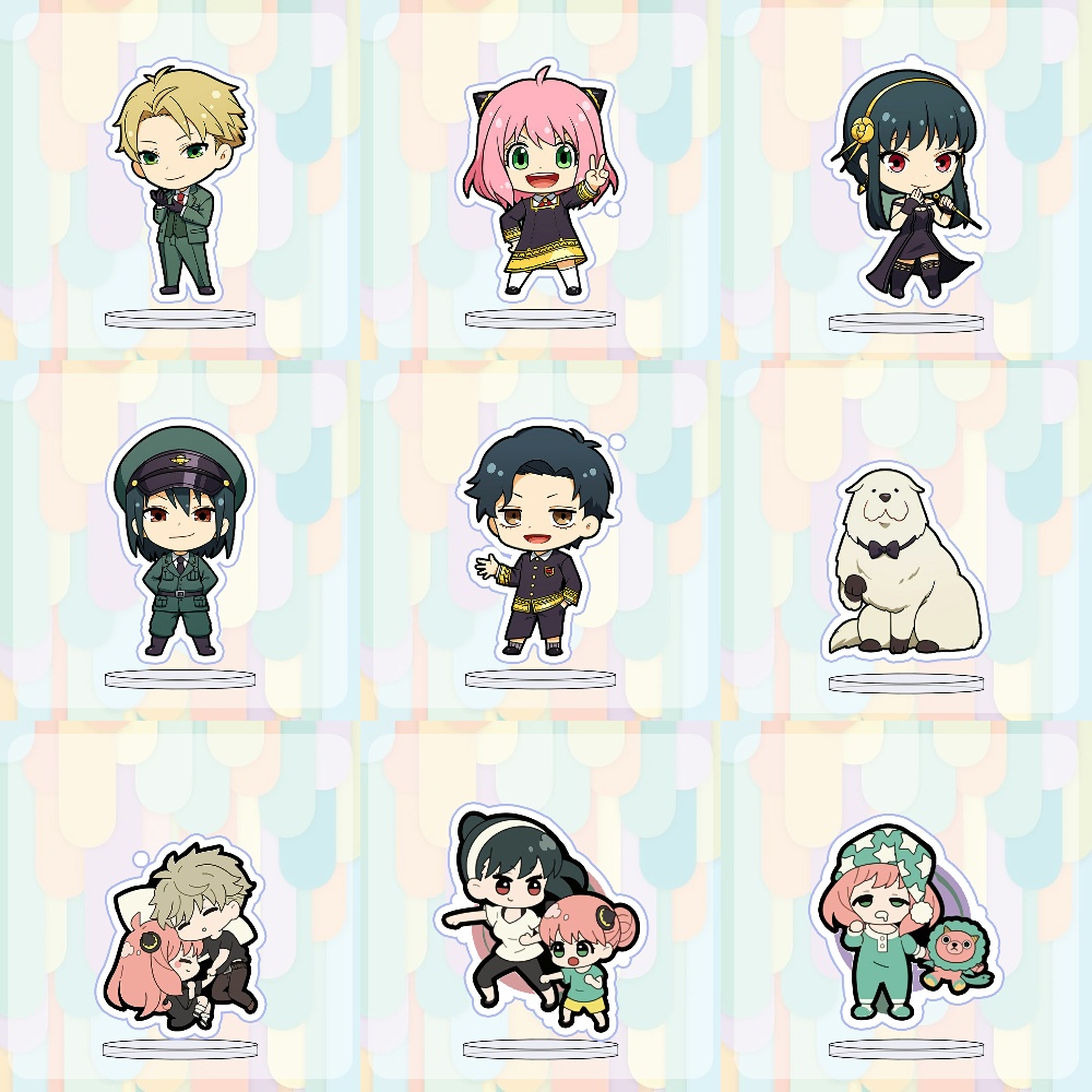 ( MINI ) Mô hình Standee in hình SPY X FAMILY - GIA ĐÌNH ĐIỆP VIÊN Nhiều Mẫu anime chibi mica trưng bày