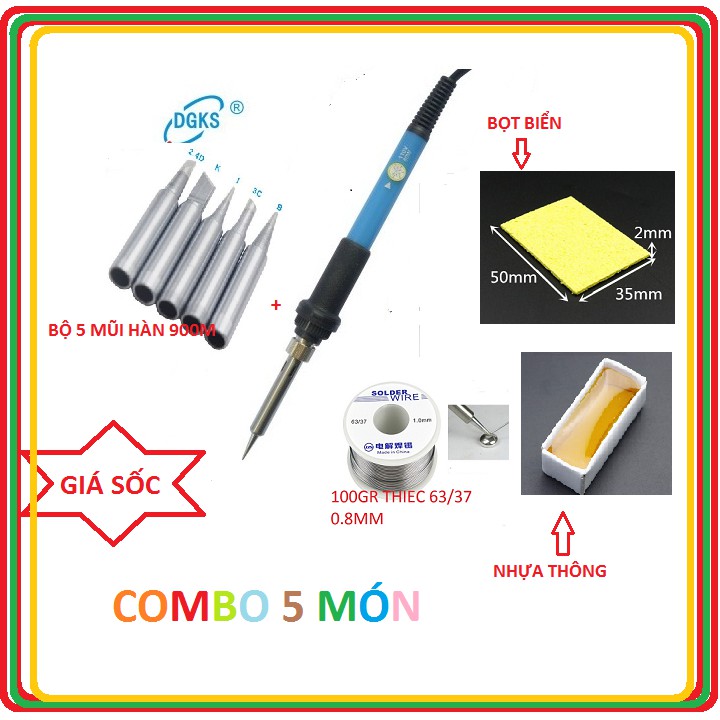 COMBO MỎ HÀN THIẾC 60W