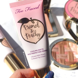 Kem Lót Too Faced – Primed & Peachy Unbox ÔM SALE 50%