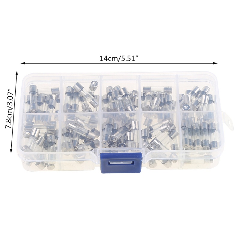 Set 100 Cầu Chì Ống Thủy Tinh Mini 250V Thay Thế Chuyên Dụng Cho Sản Phẩm Điện Tử