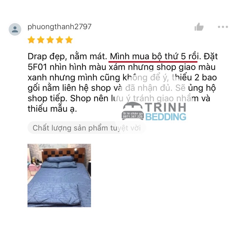 [ SÉT 3 MÓN ] -Bộ DRAP Cotton 5F sọc KS NHIỀU MÀU 🌺🍃