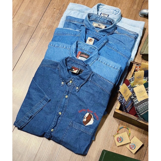 SƠ MI DENIM 2HAND ĐẸP FORM OVERSIZE