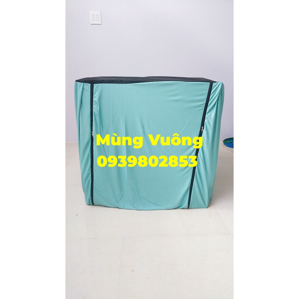 Mùng gà vuông chuồng gà lắp ráp-2 dây kéo