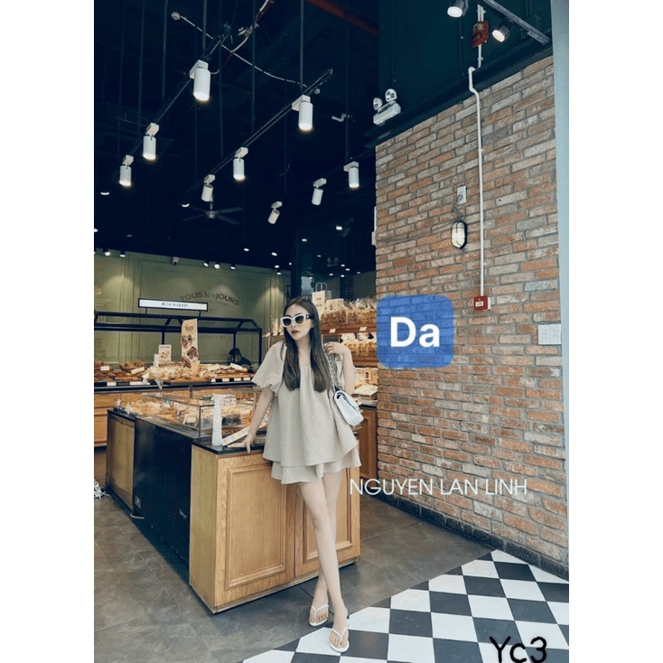 (MẪU MỚI) SÉT QUẦN GIẢ VÁY XỐP GẠO DÁNG RỘNG CỰC HOT CHE BỤNG SIÊU YÊU PU HHP FASHION