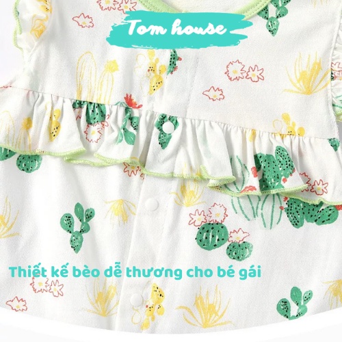 Bộ Body Đùi Tiểu Thư Họa Tiết Dễ Thương Hè Cho Bé Gái Sơ Sinh 𝟐𝟕𝐁𝐃𝐃𝐔