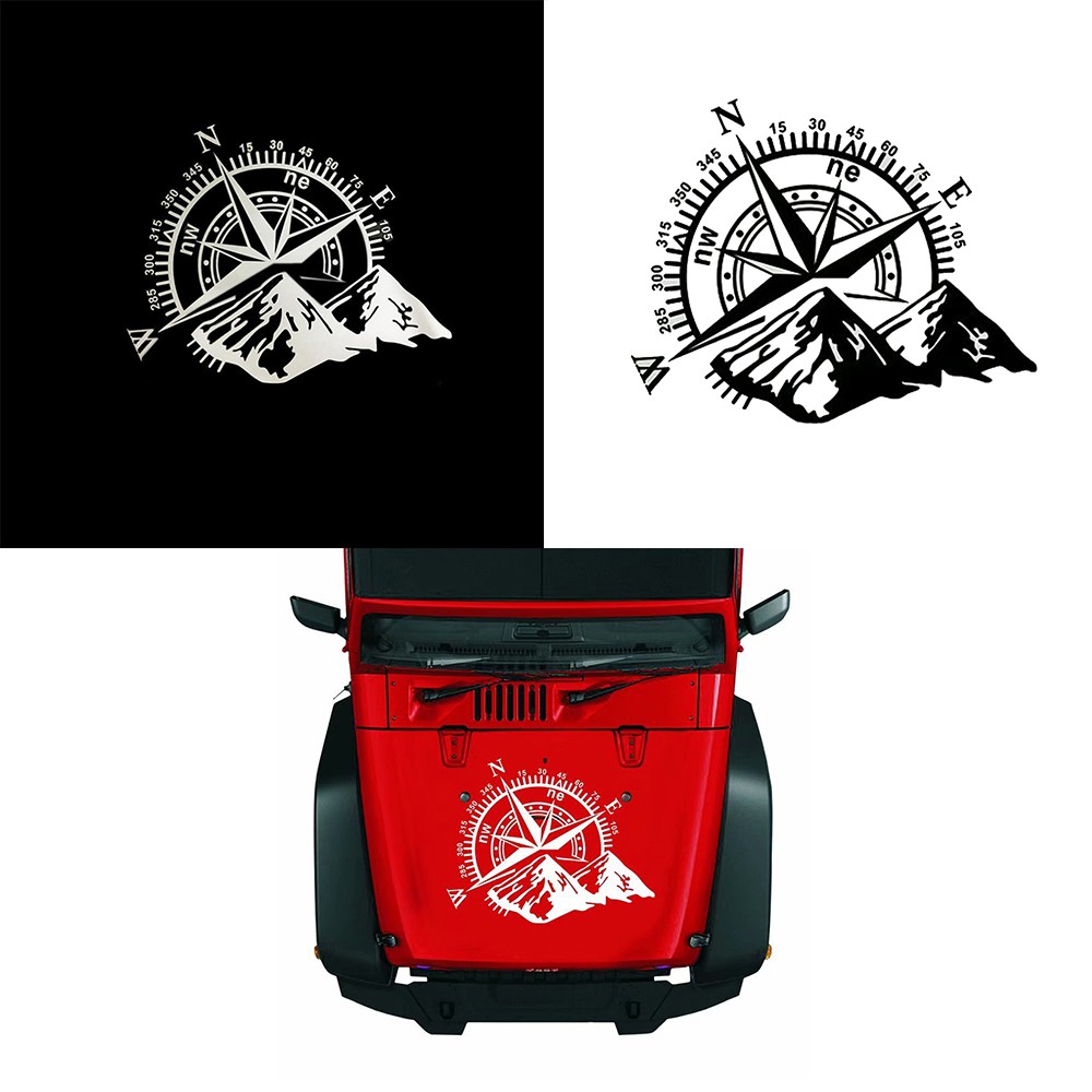 Decal DáN Trang Trí HìNh La BàN Cho Xe Hơi 20X15Cm