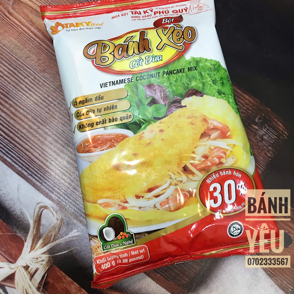 Bột bánh xèo Cốt Dừa Tài Ký - ít ngấm dầu