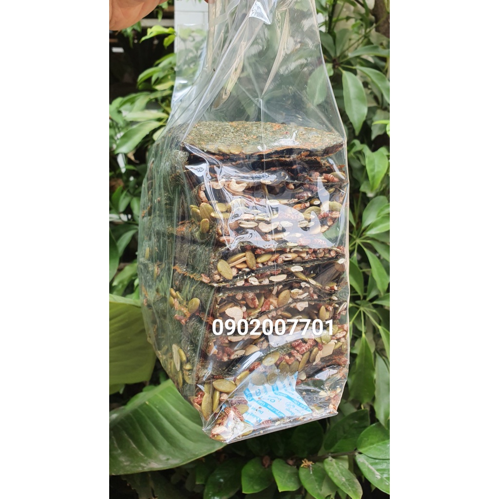 Túi 1 Kg Rong biển kẹp hạt dinh dưỡng - rong biển sấy kẹp ngũ cốc thơm ngon- tốt cho sức khỏe- đồ ăn vặt