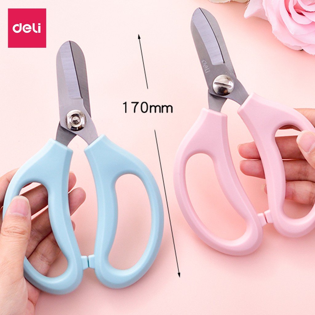 Kéo Làm Vườn Cắt Tỉa Cành Hoa Cây Cảnh Lưỡi Cắt Dày Màu Pastel Deli - Kéo Cắt Cành Chuyên Dụng Thiết Kế Không Đau Tay