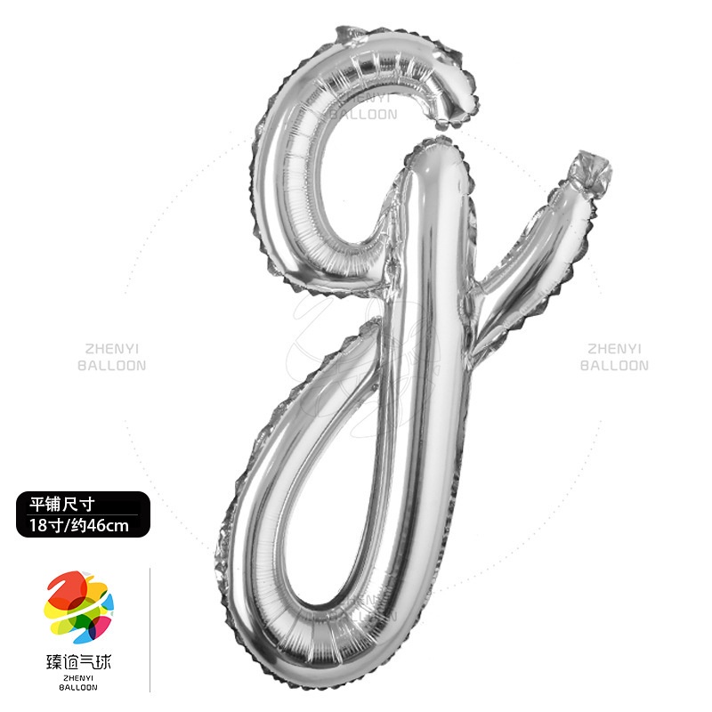 Bong Bóng Lá Nhôm Hình Chữ Cái Từ 18 inch Dùng Trang Trí Tiệc Cưới / Sinh Nhật