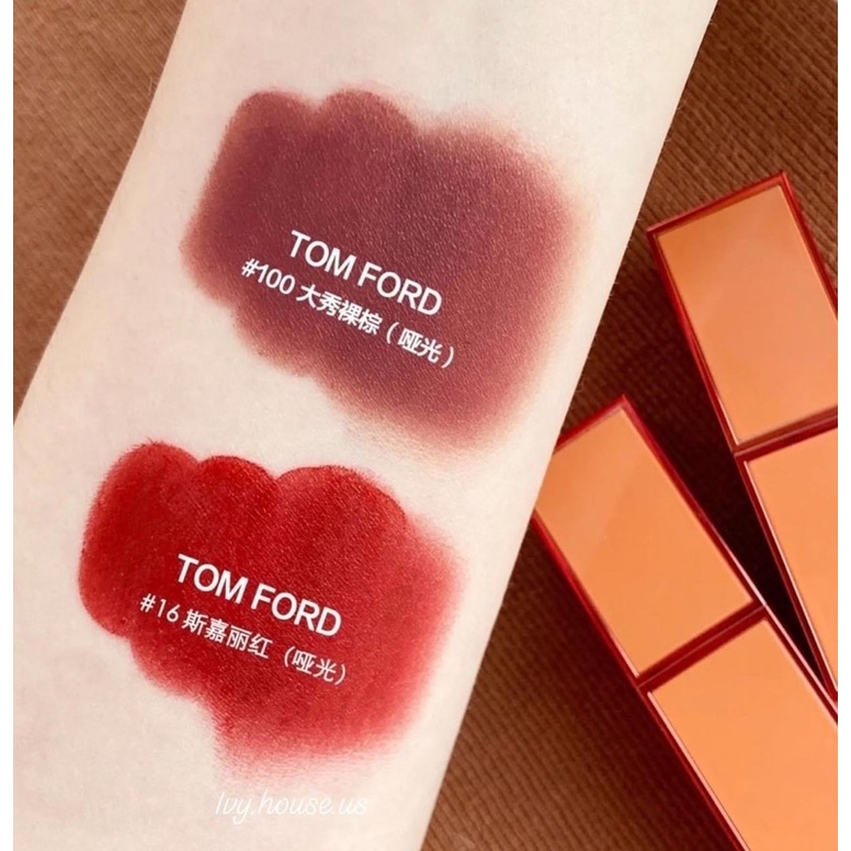 SON TOM FORD 16 SCARLET ROUGE VỎ CAM NEW LIMITED EDITION 2022 FULLSIZE FULLBOX