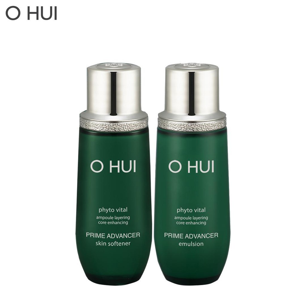 Bộ dưỡng củng cố cốt lõi da mặt và dưỡng thể OHUI Prime Advancer Ampoule Capture Cream Special Set