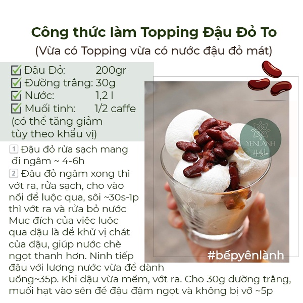 Đậu Đỏ To Nấu Chè- Làm Pate Chay Tại Nhà 250gr-500gr Yenlanhnatural