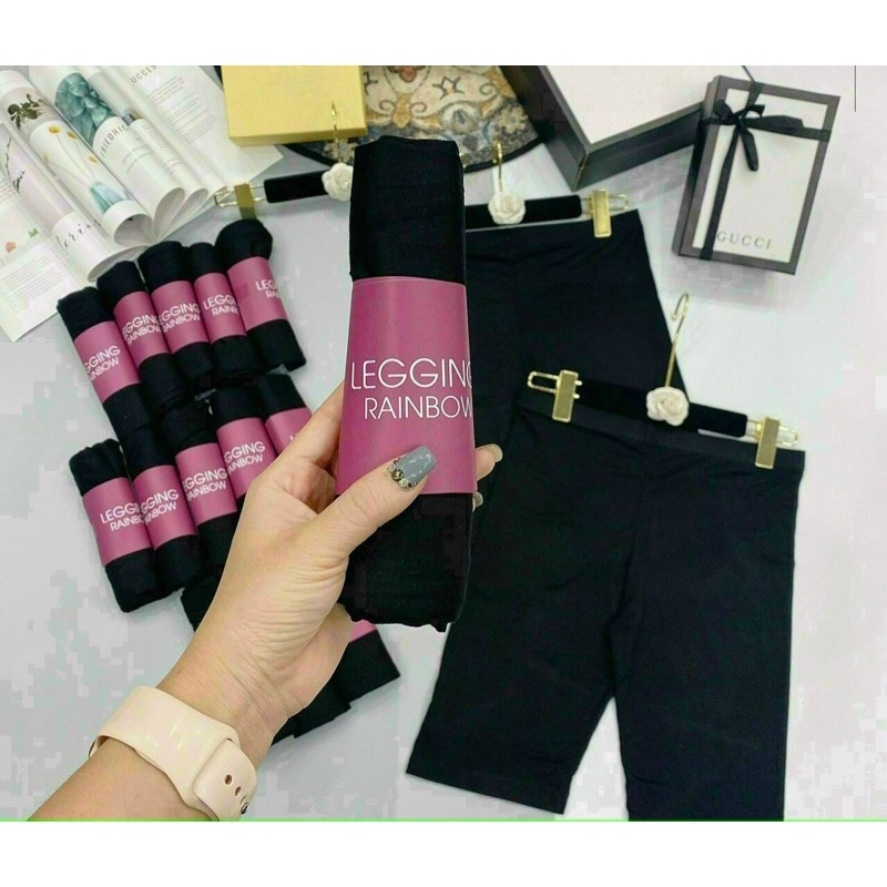 Quần Legging Lửng Nữ 🌸 Legging ngố nâng mông SIÊU HOT 🌸Quần legging lửng nâng mông cạp cao siêu co giãn [quần đùi nữ