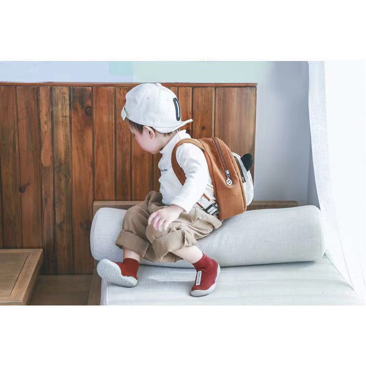 Giày Đế Cao Su Mềm Chống Trượt Cho Bé Tập Đi