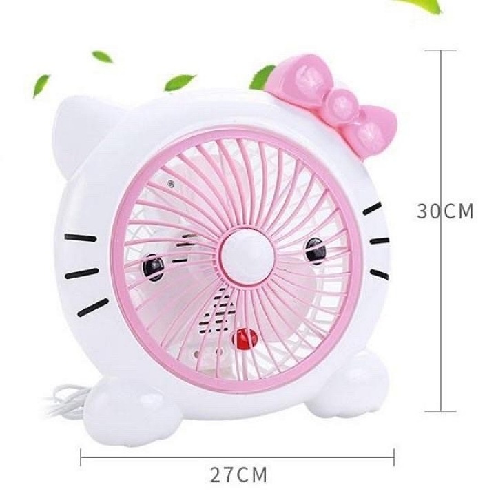 Quạt mini để bàn,quạt để bàn mini hình thú siêu yêu cho bé chạy điện 220V
