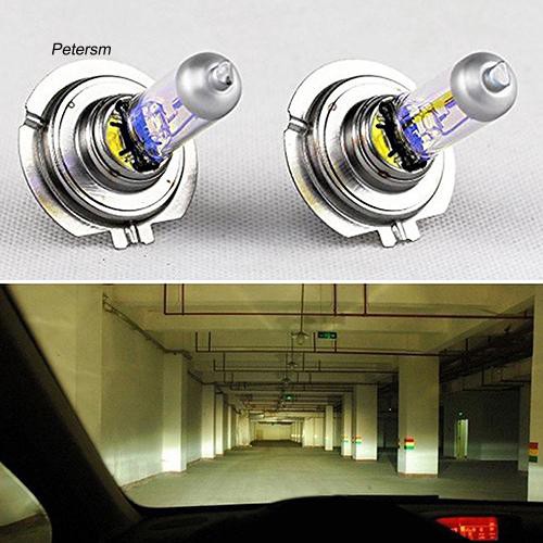 2 bóng đèn pha halogen siêu sáng H7 12V cho xe hơi