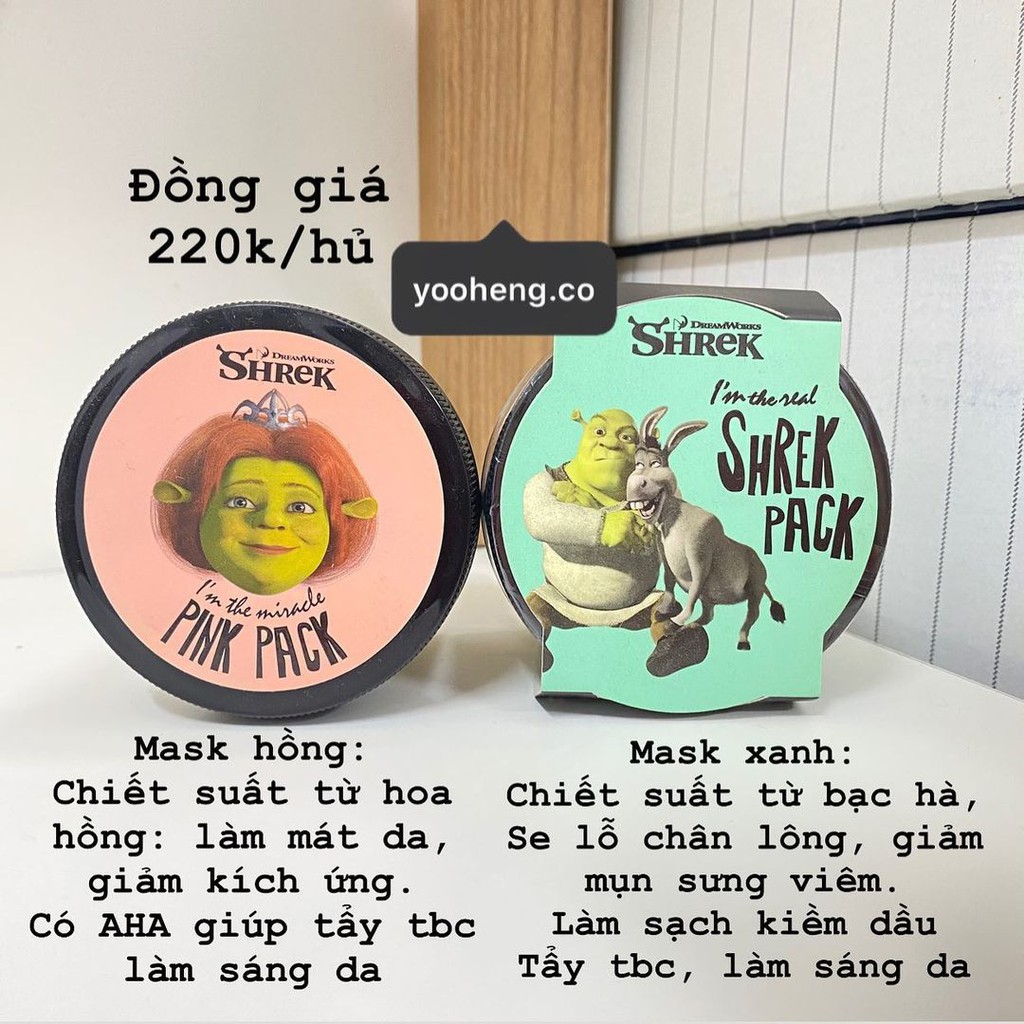 Order - Mặt Nạ Đất Sét Bạc Hà Rau Má - Olive Young Dreamworks Shrek
