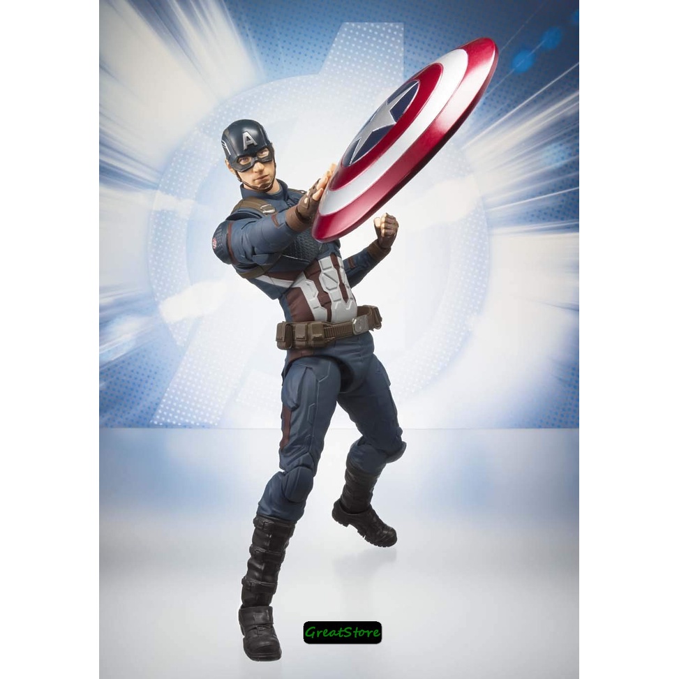 MÔ HÌNH NHÂN VẬT CAPTAIN AMERICA ĐỘI TRƯỞNG MỸ AVENGERS 4 INFINITY WAR CỬ ĐỘNG ĐƯỢC