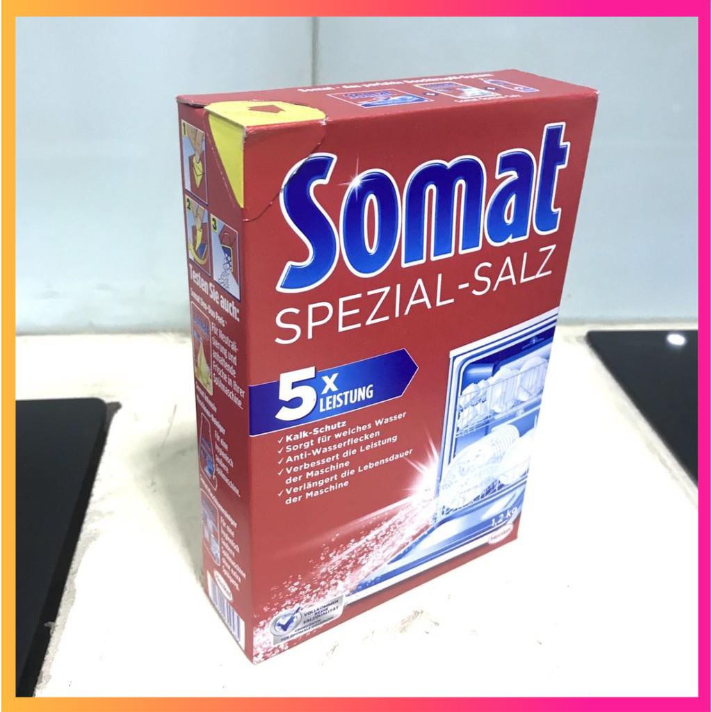 Muối rửa bát Somat 2.4kg làm mềm nước cho máy rửa chén bát