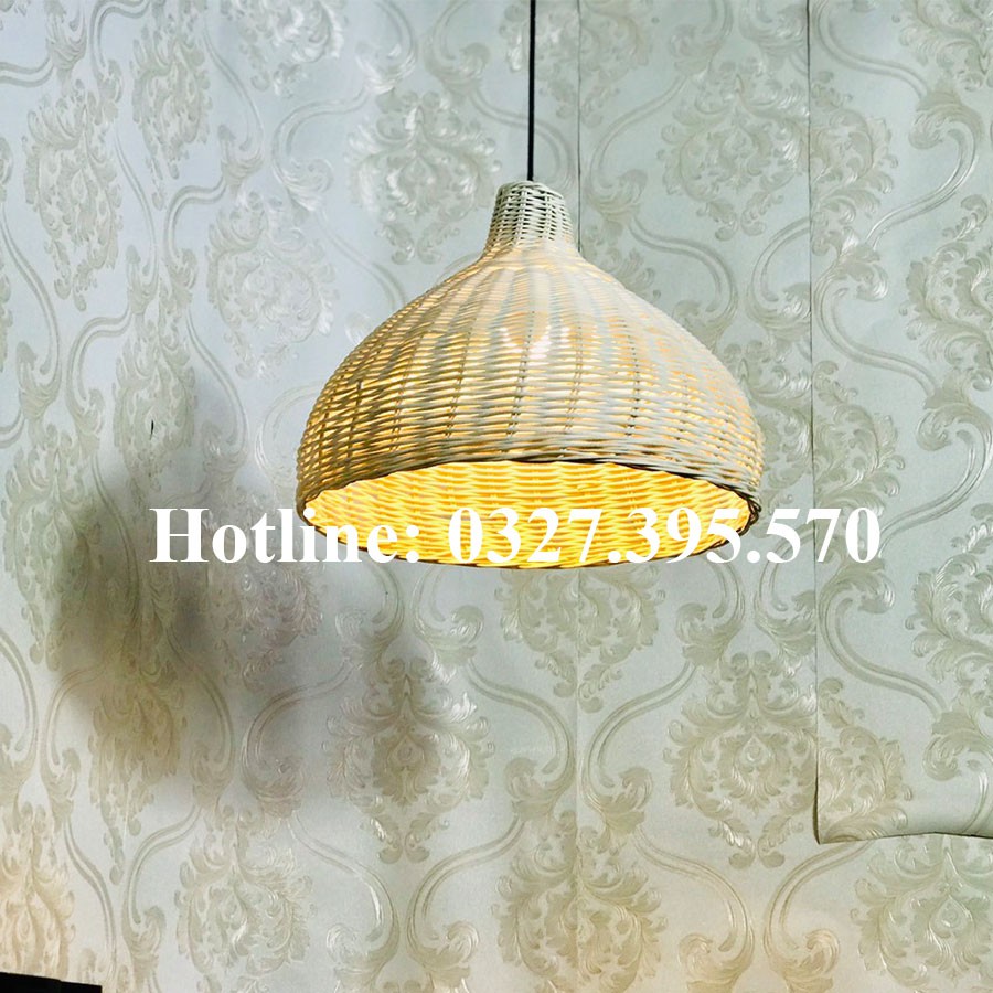 Đèn Chóp Cụt- Mây Tre Đan