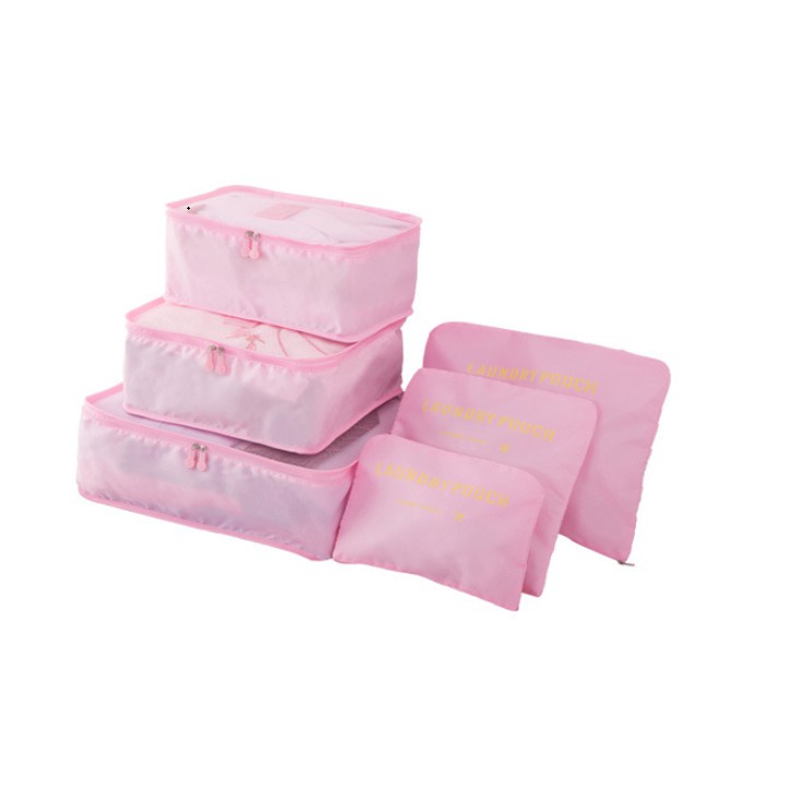 Bộ túi du lịch 6 túi secret pouch travel, TRƠN