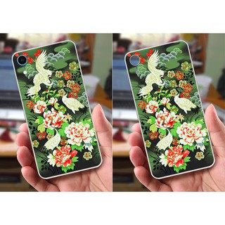 Ốp lưng iPhone XR (dẻo viền trắng trong) - Hình Chim Công, Cá Chép, Cò