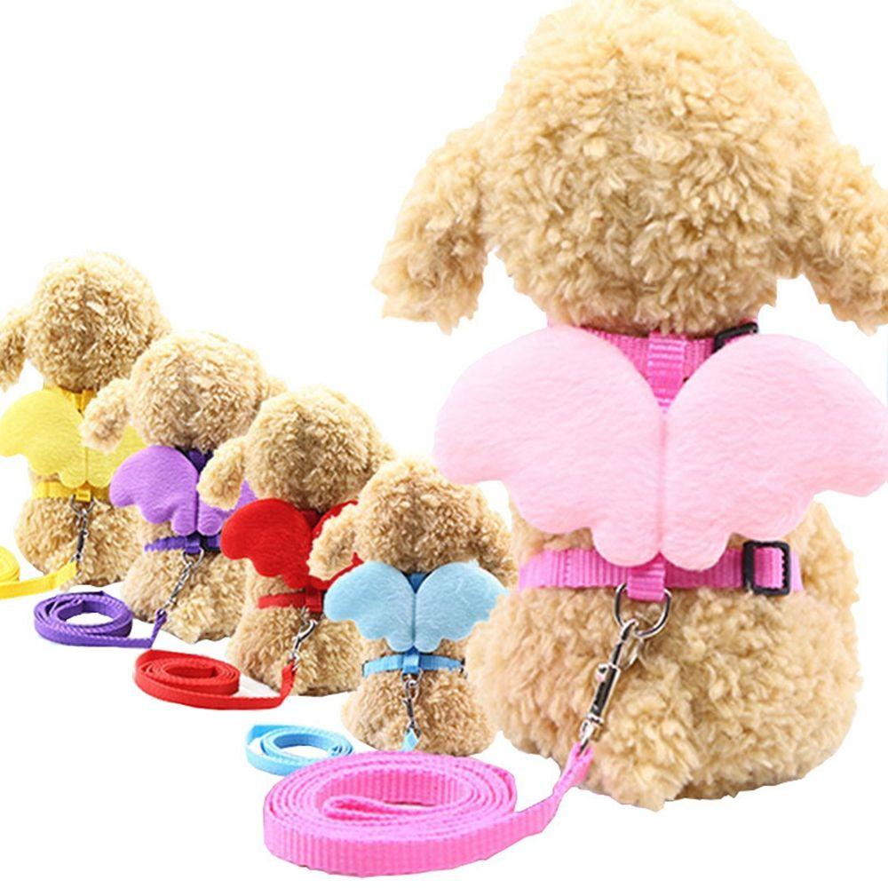 Dây Dắt Thú Cưng Đi Dạo Mềm Mại An Toàn Có Cánh Thiên Thần Dễ Điều Chỉnh