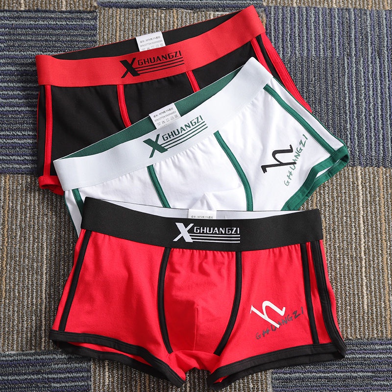Quần Lót Boxer Cotton Thoáng Khí Thời Trang Hàn Quốc Cho Nam