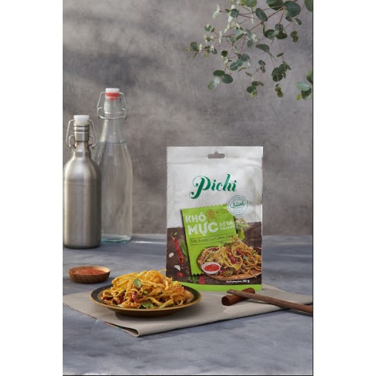 Khô mực xé vị lá chanh Pichi gói 50g