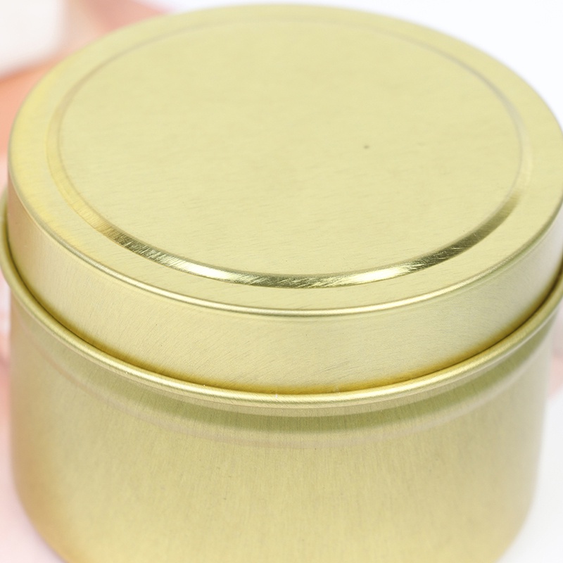 Hộp Thiếc Đựng Nến / Mỹ Phẩm 4oz Có Nắp Tiện Lợi