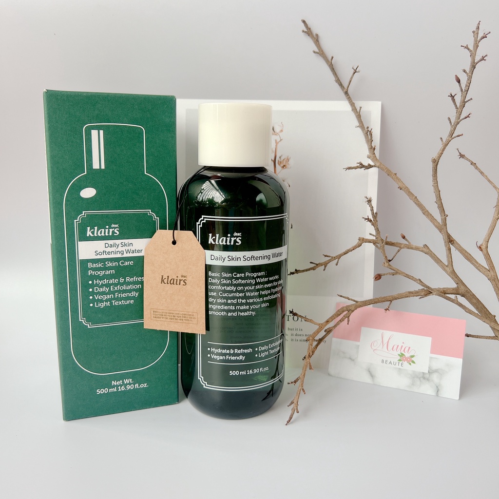 Nước Hoa Hồng Làm Sạch và Cấp Ẩm Dear Klairs Daily Skin Softening Water 500ml