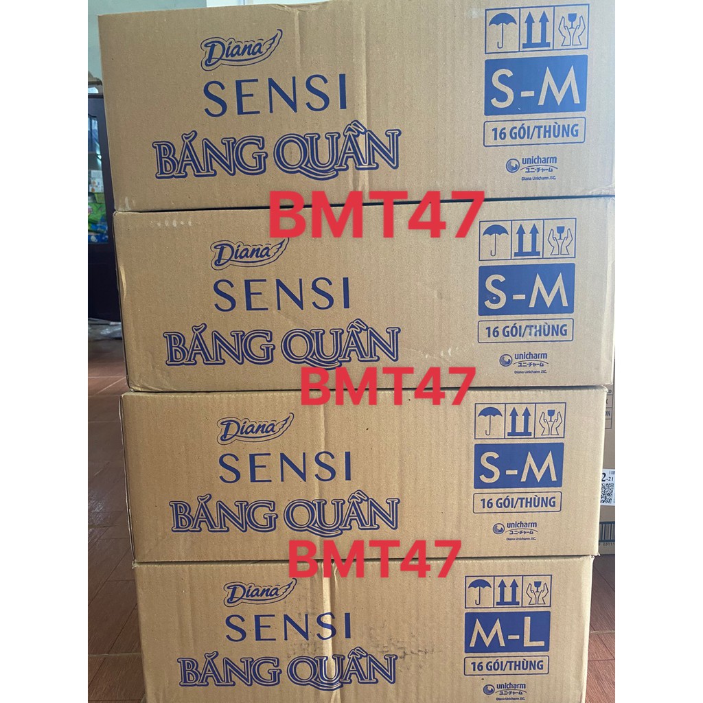 Băng đêm dạng quần Diana Sensi size S-M, M-L 2 chiếc/gói