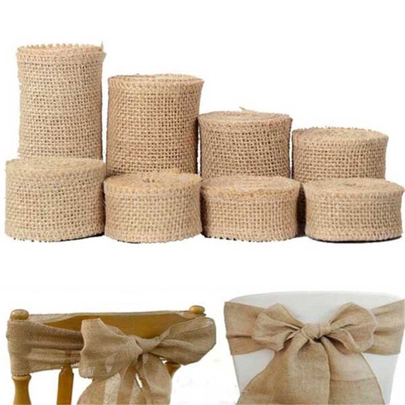 Cuộn Dây Đay Tự Nhiên 5m Dùng Trang Trí Tiệc Cưới / Giáng Sinh